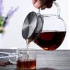 One Touch Glass Teapot Glass Coffee Server for Drip Coffee Maker, Standard Glass Coffee Carafe, Coffee Pot with Lid, Clear,