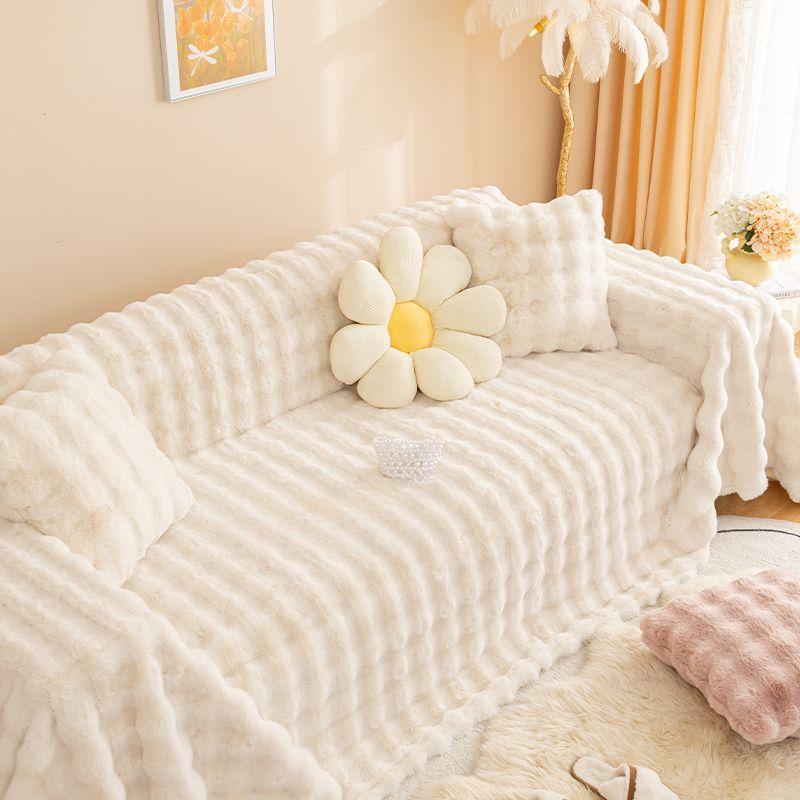 Sofa Cushion Winter Thickened Fleece Cushion Non-Slip Leather Sofa Cover Cover Cloth