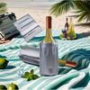 Schnellkühlende Weinkühltasche Grau Weinkühlerhülle Isolierte Weinkühlerhülle Party