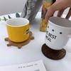 Solid Wood Insulation Mat Wooden Turtle Shape Heat Resistant Mat Tea Coffee Cup Kettle Insulation Pad Home Office Supplies