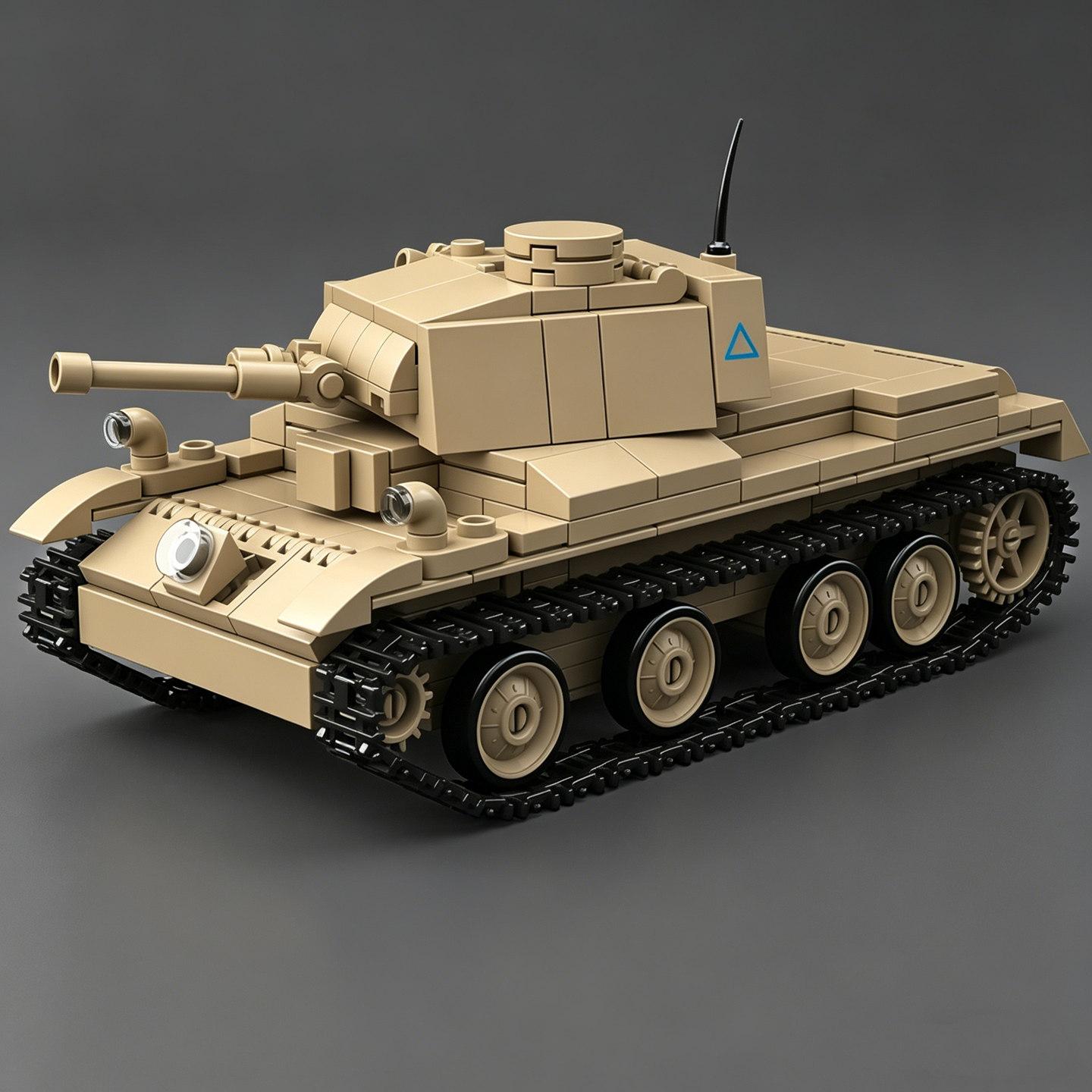 

British Army A13 MK.I Cruiser Tank MK III Building Block Toy for Boys Girls: 1:35 Scale Scale Model of a Tracked Armored Vehicles NO BOX