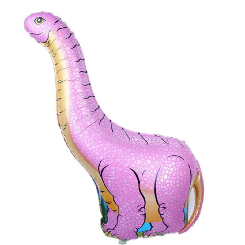 Spot Large Dinosaur Aluminum Film Balloon Tyrannosaurus Rex Neck Aluminum Foil Balloon Birthday Decoration Aluminum Film Balloon Set