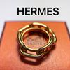 Used Chaine d'Ancre Scarf Ring Gold Rugate HERMES Gold-tone Scarf Holder Legato