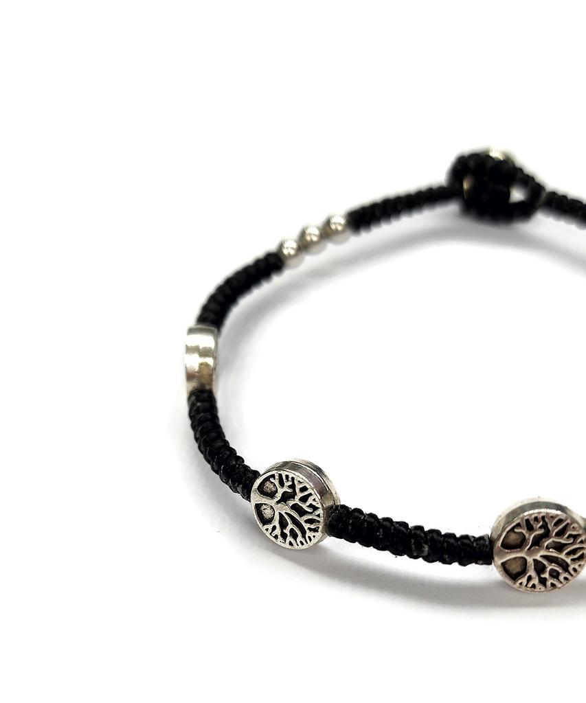 Maison Master Pendant Black Bracelet