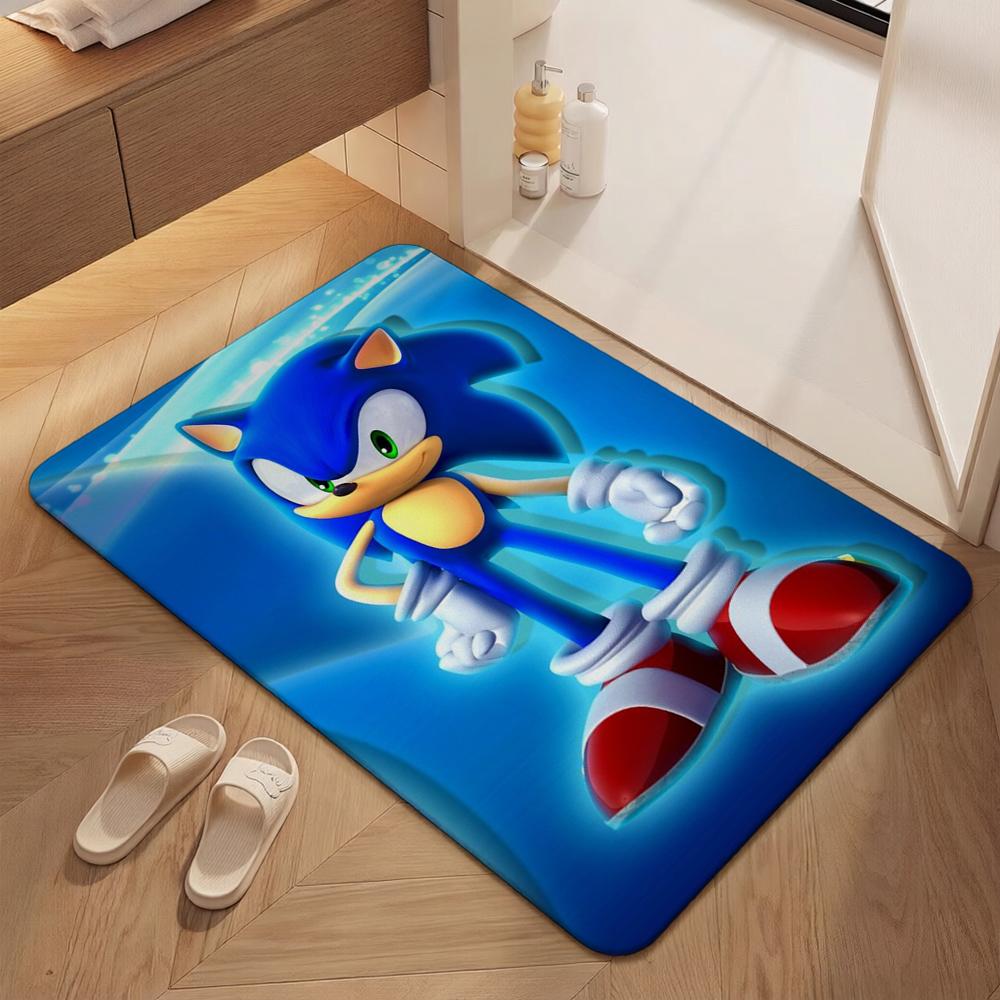 Sonic Hedgehog Carpet Non Slip Rug Plush Rug Small Rug Kitchen Floor Mat Outdoor Rug Non Shedding