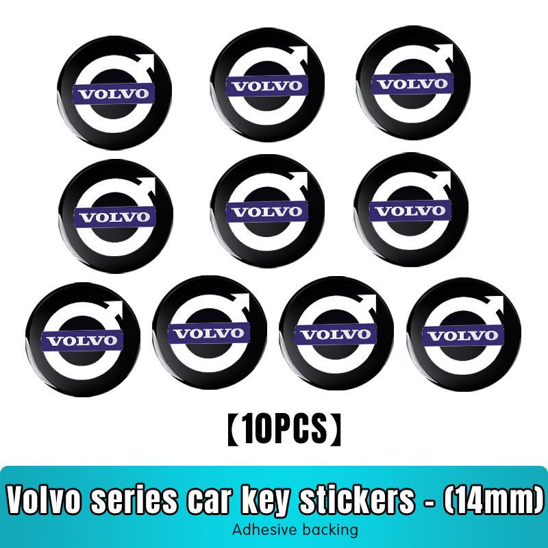 New 14mm Fob Car Logo Sticker for Car Remote Control Key For Volvo XC90 V90 V60 XC60 V40 S80 S60 S90 C40 XC40 V70 XC70 C30 C70