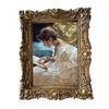 Europe Vintage Resin Rectangular Photo Frame Wall Painting Craft Home Room Background Wall Mural Decoration Office Desk Ornament