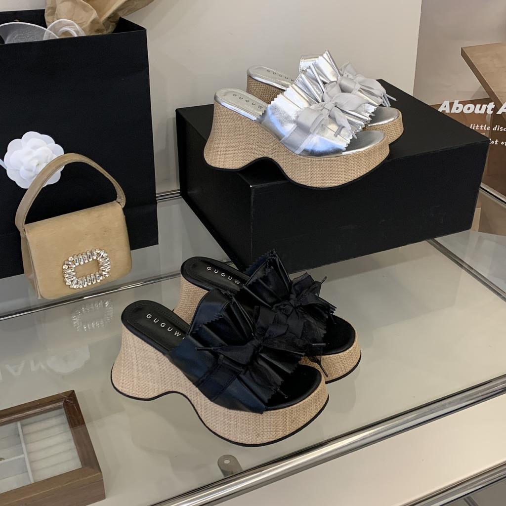 Women's Wedge Heel Bowknot Outdoor Wear Sandals - Perfect for Daily Wear