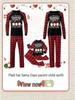 Europe & America Christmas Atmosphere Long Sleeve Pajama Set for Couples