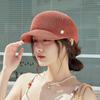 Japanese British Style Spring Summer Beret Hat For Women Luxury Brand Designer Straw Hat Breathable Sun Hat Visors Travel Caps