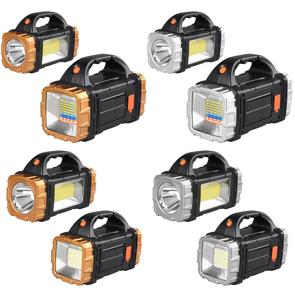 Multifunctional Portable Light Power Bank High Power LED Flashlight USB Rechargeable 1500mAh 8 Lighting Modes Powerful Spotlight