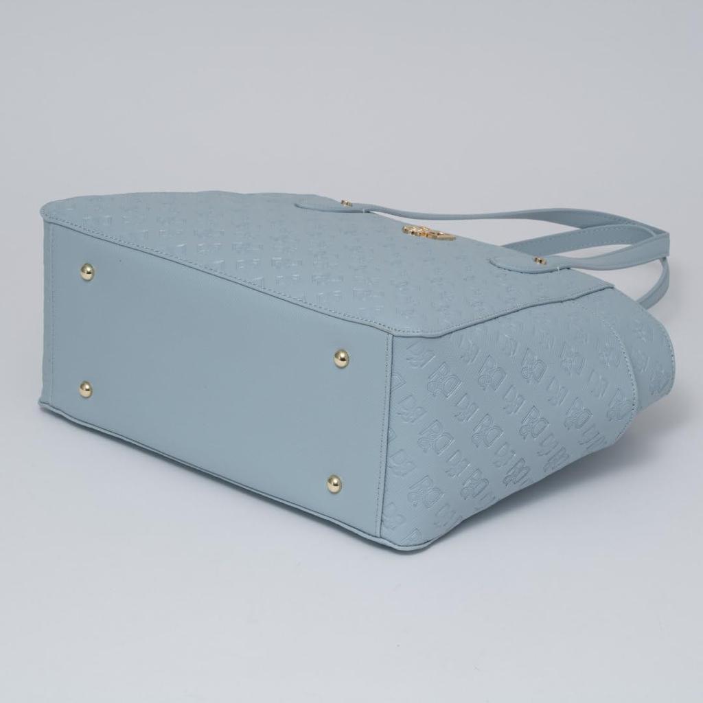 Pinky & Diane Tote Bag [Mirror] Logo Embossed Basic Cute for Adults PDLHGCH1 Blue Women's