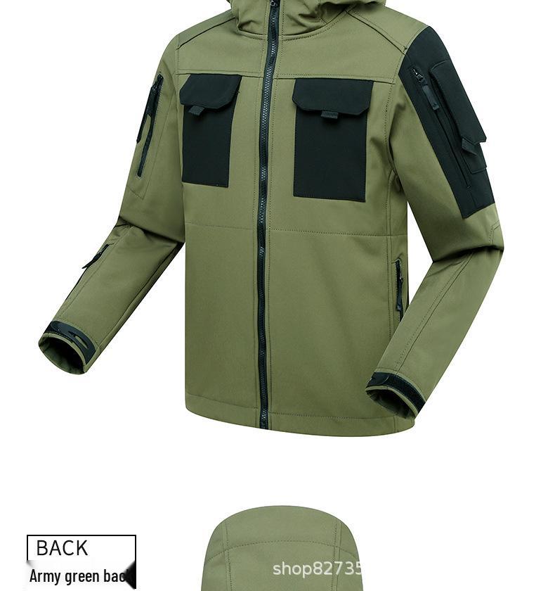 Men's Outdoor Breathable Cycling Windbreaker Sharkskin Three-in-One Suit