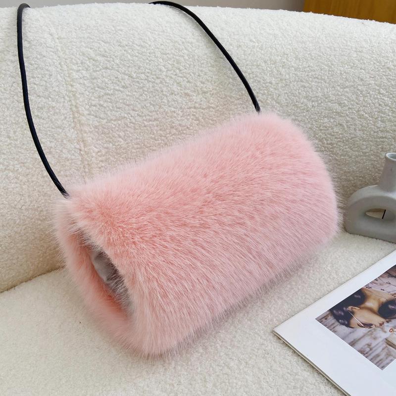 

Winter Plush Faux Fur Hand Warmer Gloves - Thick Fox Fur Warm Cushion Sleeve