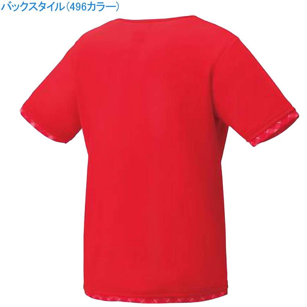 Yonex Tävlingsskjorta Solnedgångsröd Storlek O till Japansk storlek Dam (Regelbunden), 20499, (496), (motsvarande 2L)