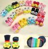 Lindo Calcetines Unisex Bebé Niños Antideslizante Zapatos Deslizador Meses 012