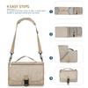 3 In 1 Diaper Changing Pad Portable Baby Changing Pad with Pockets Waterproof Travel Diaper Changing Hand Folding Diaper Bag