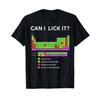 2026 Funny _Can I Lick It__ Periodic Table Graphic T-Shirt for Adults - Cotton Crew Neck Tee with Humorous Chemistry Design