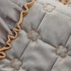 White Cream Style Winter Wooden Ear Plush Sofa Cushion Thickened Warm and Simple Leather Sofa Cushion Cover Cloth