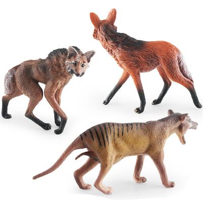 Simulated Grassland Animal Wolf Model Children Science And Education Maned Wolf Brazilian Thylacine Desktop Decoration Static Ornament