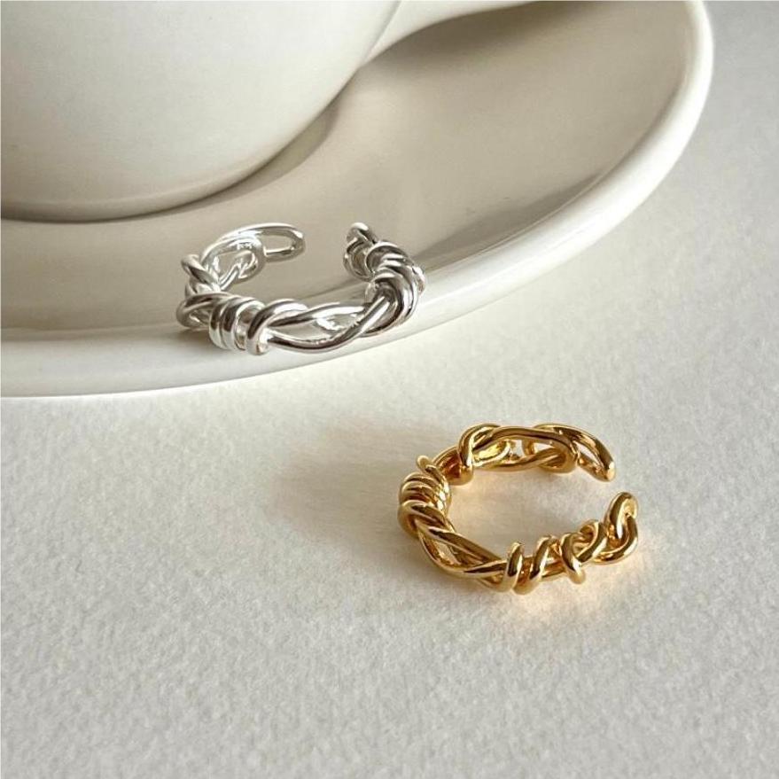 VIANRLA 925 Sterling Silver Irregular Minimalist Rings Open Ring for Women Support Dropshipping