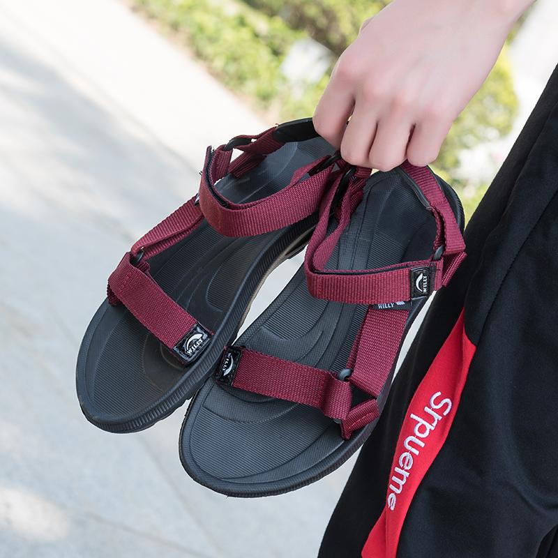 

Летние мужские сандалии слипоны садовая обувь дышащая обувь мужские женские сандалии пляжная обувь шлепанцы быстросохнущие сандалии 44 красный