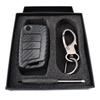 Kolfiberstil Fjärrnyckelskal Fodral Fob-skydd för VW Polo Golf 7 Tiguan Skoda Octavia Fabia Kodiaq Seat Nyckelring Nyckelring