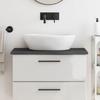 VidaXL Bathroom Countertop Dark Grey 80x40x2 Cm Treated Wood 3156212