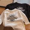 Spring Autumn Kids Cotton Long Sleeve T Shirt Boys Girls Fashionable Printed Base Layer Top Comfortable Casual Wear