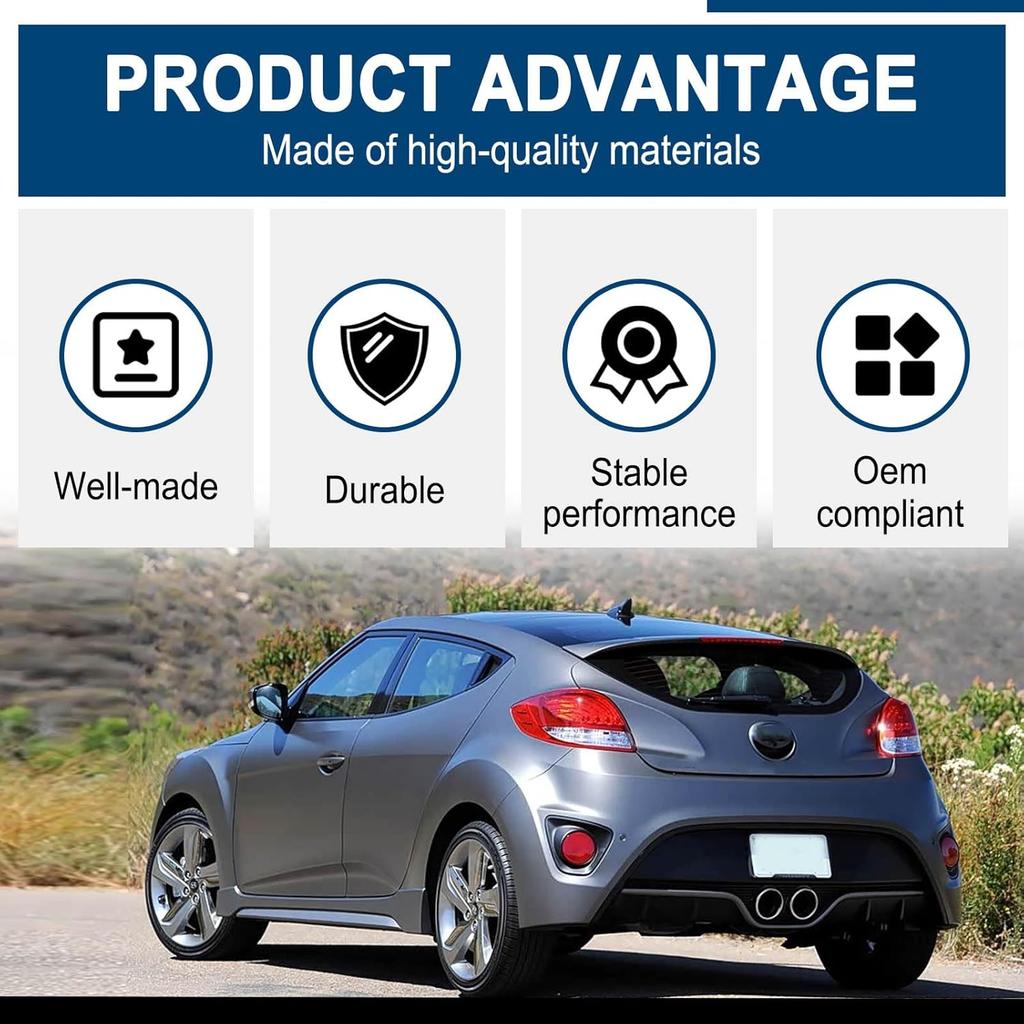Rear Windshield Wiper Blade Compatible with Hyundai Veloster 2012-2016 Replace OE Number 988112V000-L8 (1 pcs)