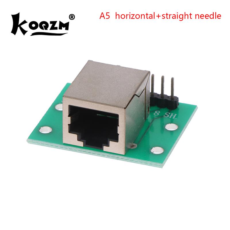 1Pcs RJ45 Adapter Board To XH2.54 Modular Ethernet Connector Adapter Network Interface + Breakout Board + Pin Header