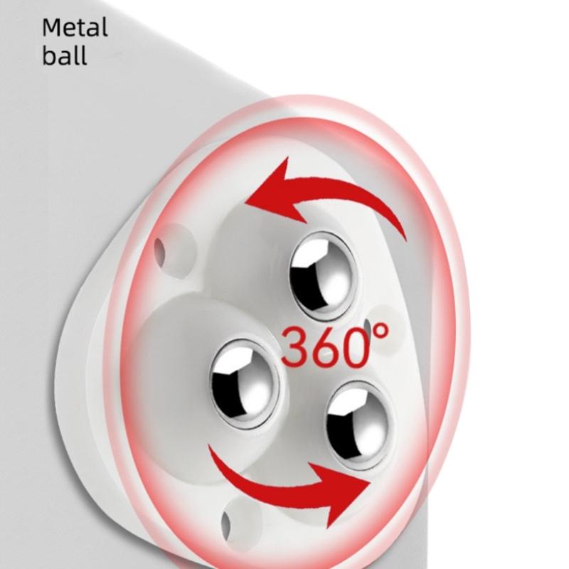 4 Pcs 360° Rotatable Caster Wheels Self Adhesive Universal Wheels Mini Swivel Wheels for Storage Boxes Small Furniture