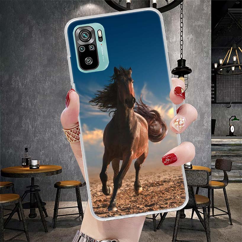 Horse Great Beauty Galloping Soft Phone Case For Xiaomi Redmi Note 15 14 14S 13 12 Pro Plus 12S 11 11S 11E 10 10S 11T 5G Fundas