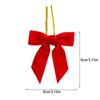 12pcs/set Vintage Christmas Tree Bows Velvet Red Velvet Ribbon Bow Usage Versatile Christmas Tree Decoration