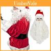 Christmas Santa Wig And Beard Set For Men With Long White Hair For Holiday Party Costumes