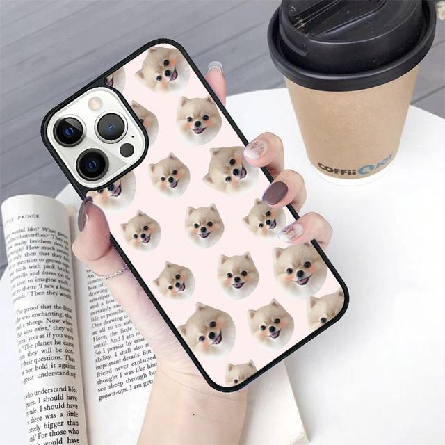 Cartoon Pomeranian Dog Phone Case Cover For iPhone 17 Air 16 15 14 Plus For Apple 16 11 12 13 Pro Max Coque