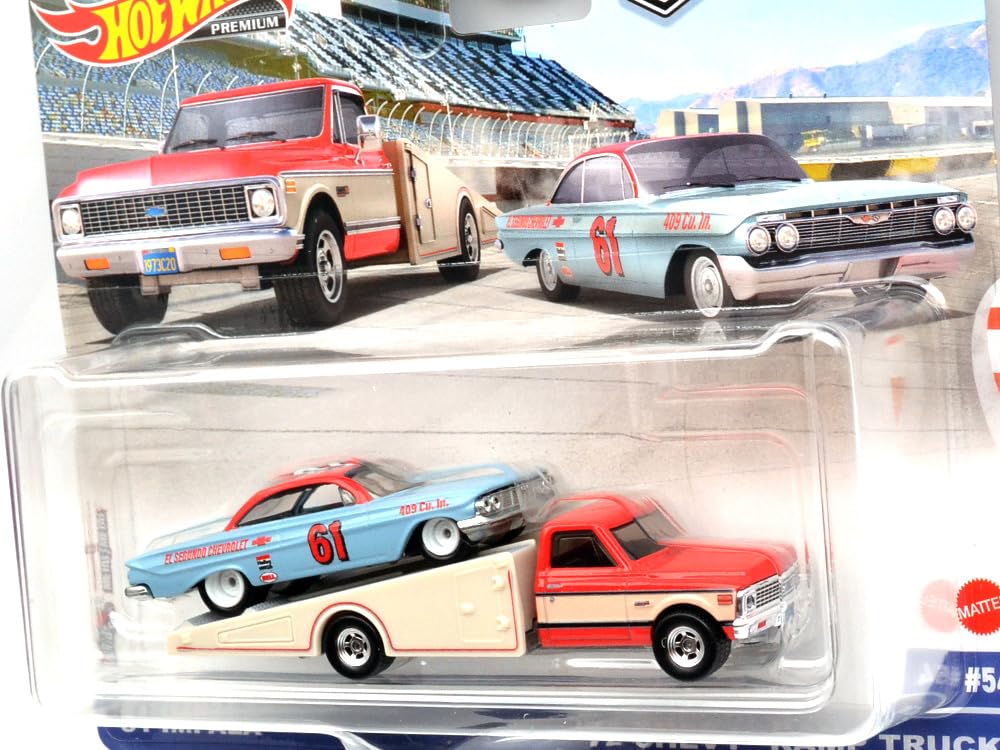 Mattel Hot Wheels Scale Team Transport U Case Impala Chevy Lamp 164 "'61 & '72 Truck" [Item]