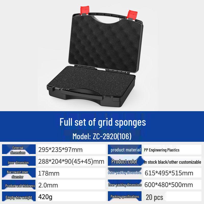 Multi-Purpose PP Plastic Portable Toolbox for Toys, Jewelry, Electronics, and Hardware