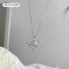 New Love Planet Necklace Women's Ins Niche Design Light Luxury Sweet Temperament Girl Pink Diamond Love Clavicle Chain
