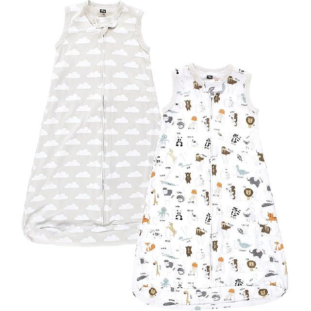 Унисекс хлопковый спальный мешок без рукавов Hudson Baby из интерлока 18-24 Months