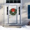 Artificial Wreath for Front Door Party Table Centerpieces Light up Christmas Wreath for Indoor and Outdoor Decoration