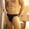 Značka Muži Měkký Jockstrap G-Strings Sexy Gay Pouzdro na bikiny Zadečky Dutá tanga Pánské spodní prádlo