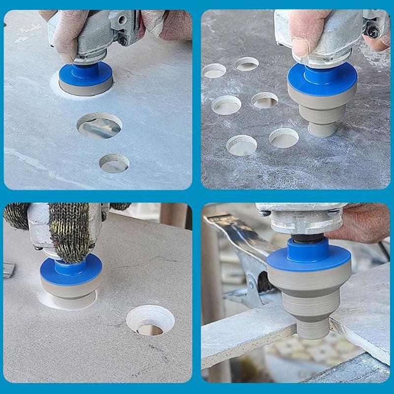 Effective Diamond Core Drill Bit Diamond Finger Milling Bits Diamonds Holes Saw Stepped Pagoda Drill Bit 20-35-50Mm Hole