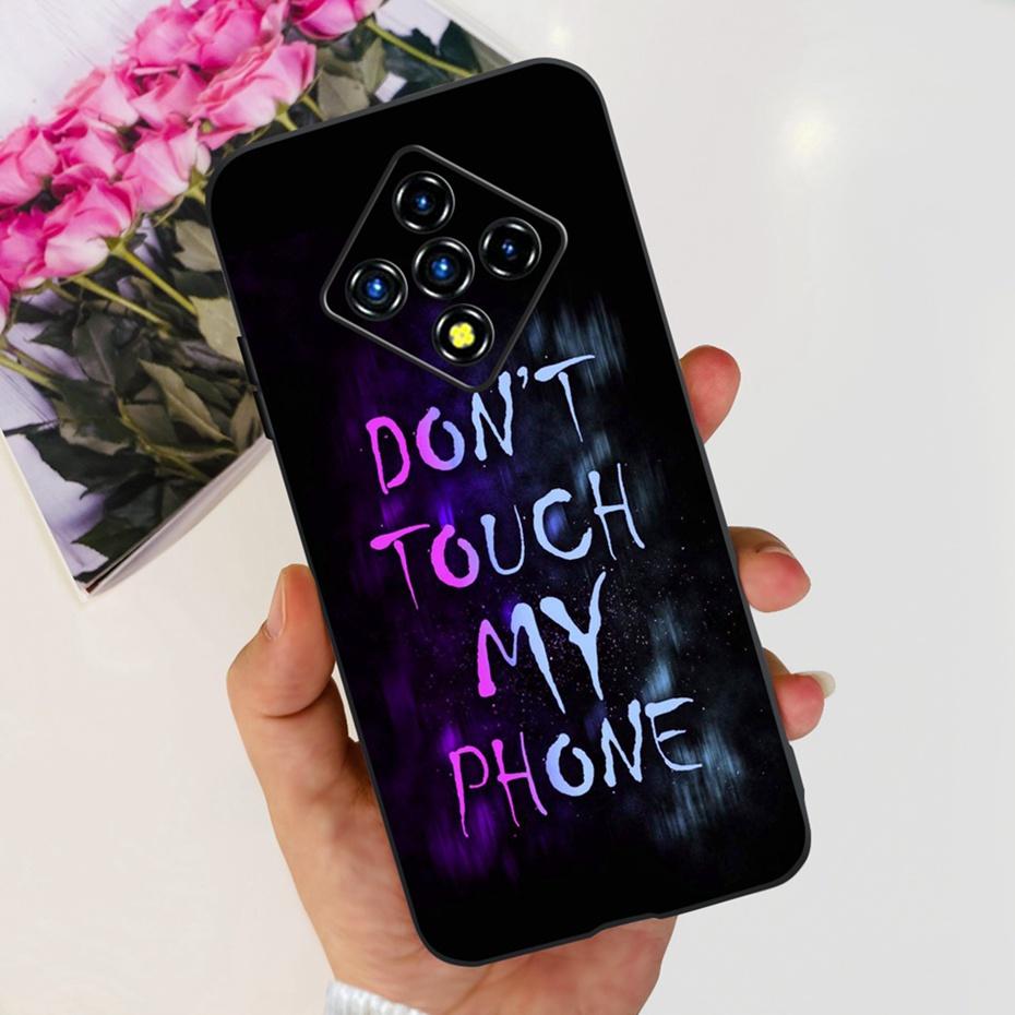 For Infinix Zero 8 8i X687 X687B Fashion Dragon Metal Style Painted Case For Infinix Zero8 Zero8i Black Silicon Soft Phone Cases