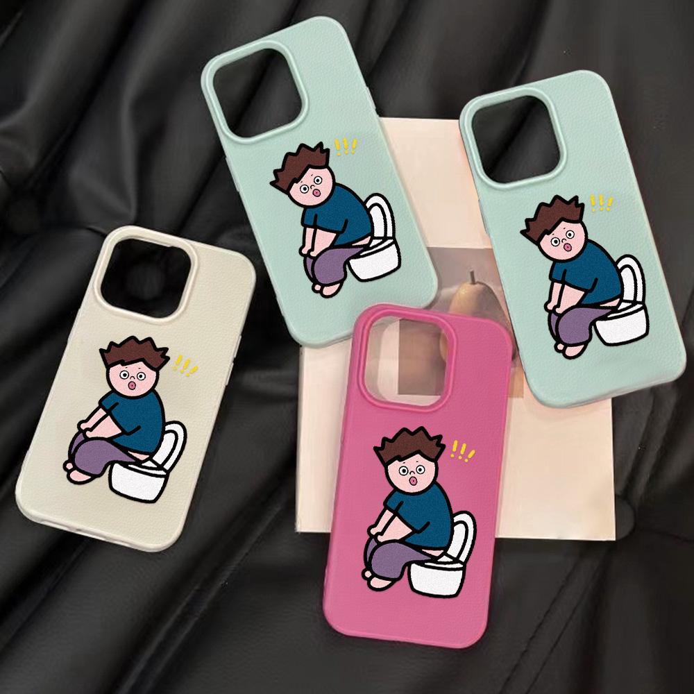 ტელეფონის ქეისი iPhone 11 13 16 Pro Max iPhone XR XS Max 14 15 Pro Max 12 13 Pro Max 16 Plus 13 Pro 14 Pro Cartoon Painted Macaron Colors