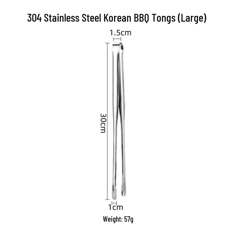 ZISIZ Large 304 Stainless Steel Food Tongs