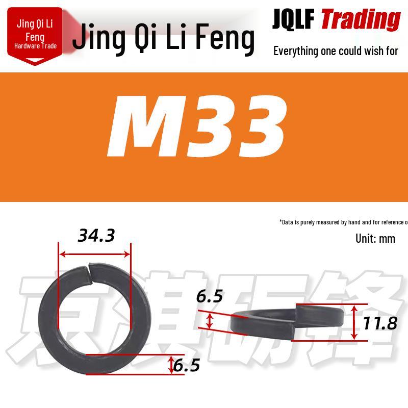 High-Strength Blackened Spring Washer M3-M64 GB93