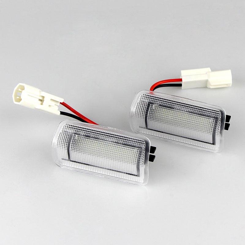 2/10PC LED Courtesy Lamp Car Door Lights For Toyota Camry Sienna Avalon Tundra Venza Highlander 4Runner Land Cruiser 8123030200 Dome Lights 6