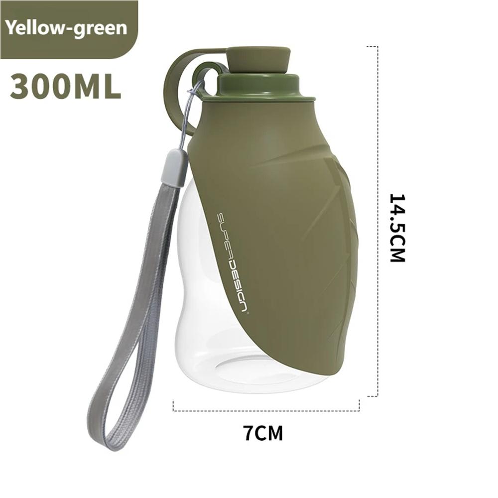 

Water Bottle for Dogs Leak-Proof Food Dispenser Dog Bottle Water Dispenser for Cat Puppy Hamster Bunny Crate Cage Kennel Outdoor жовто-зелений