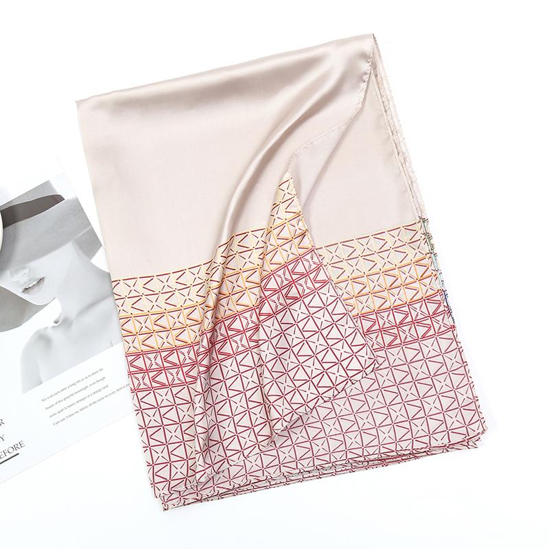 Luxurious fashion design printed silk scarf for women 180x90 cm large size shawl scarf womens headband scarf square scarf